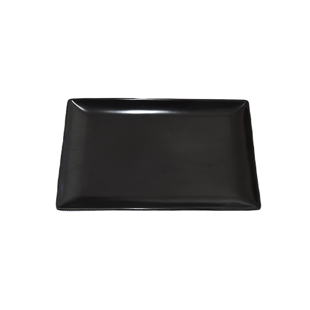 &quot;Terra&quot; 11&quot;X6.75&quot; Black Rectangular Plate