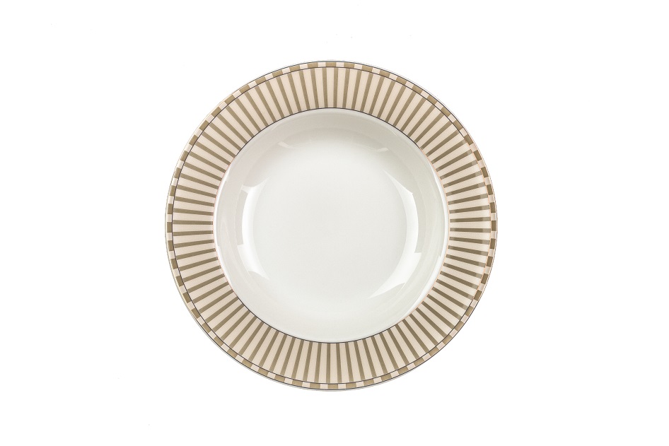 8.5'' Soup Plate Gold Deco. 🚩PROMOTION