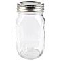 1 L Mason Jar With 2 Pc Lid